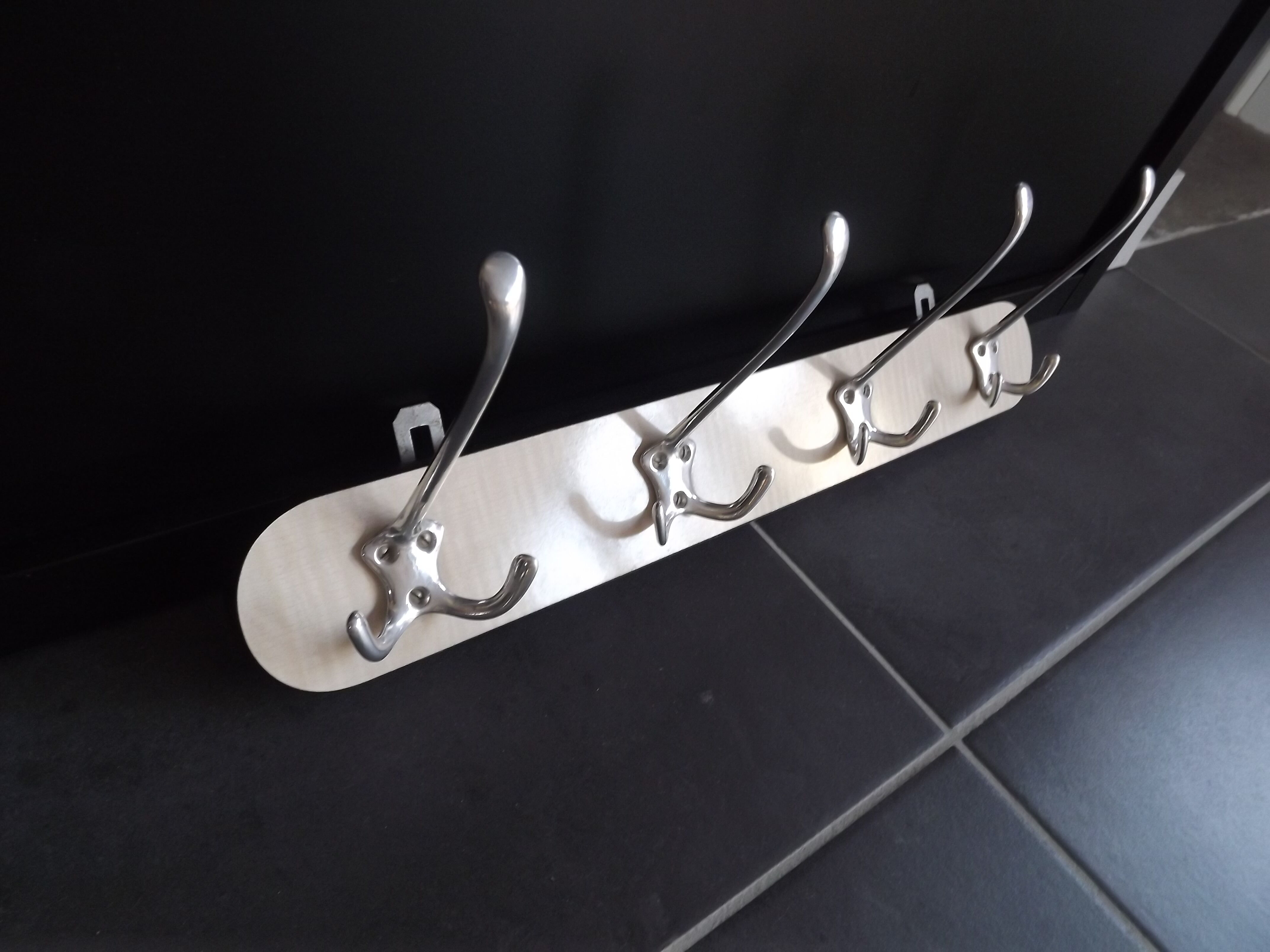 Coat 4 branches metal and formica 60 ' vintage Indus