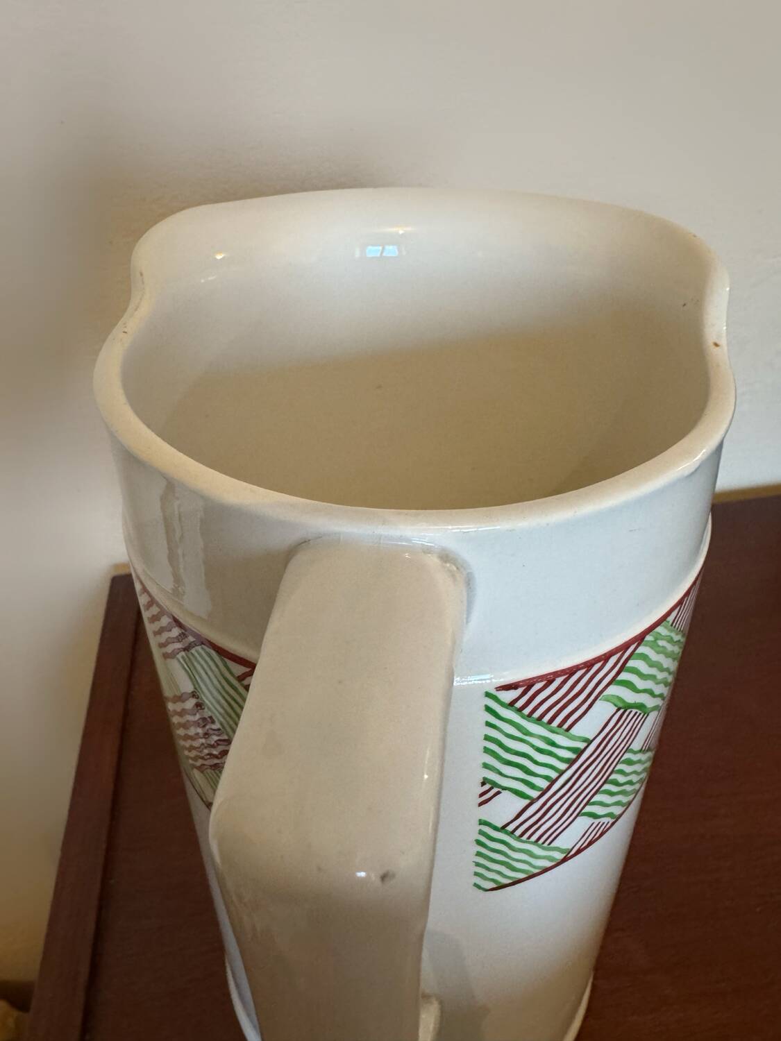 Old Digoin Panama ceramic pitcher