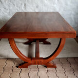Walnut art-deco table