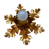 Golden metal wall light