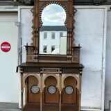 Workshop of Giuseppe Parvis - Large console and its mirror Egypt around 1880