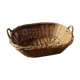 Oval basket wicker basket two handles