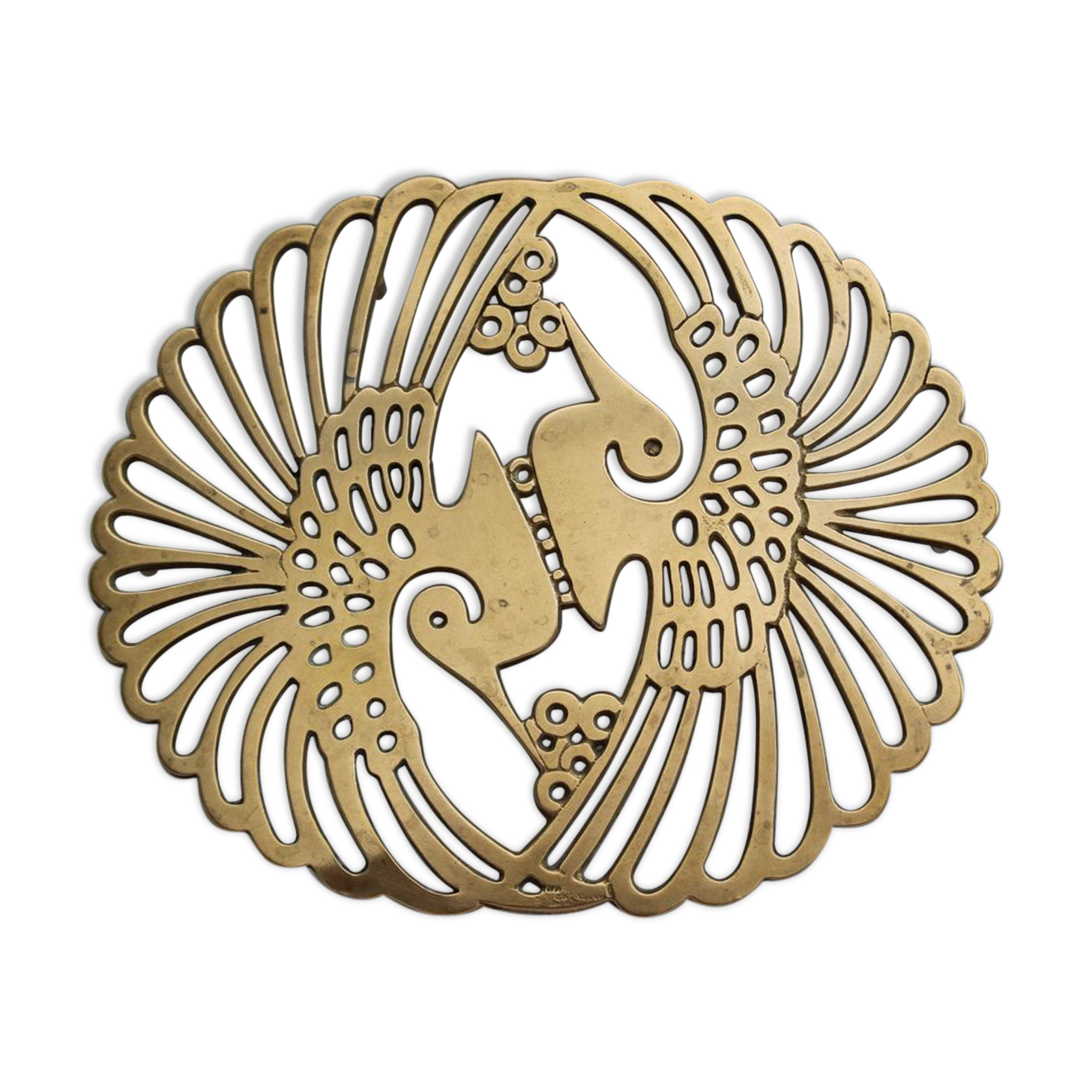 Golden table mat