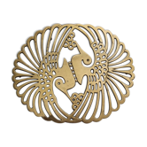 Golden table mat