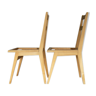 Pair of chairs 50-60 to upholster and skate