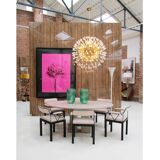 Mid Modern Ettore Sottsass Lodge Italian Black Metal and Wool Chairs, Set of Six