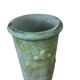 Vintage stone pot / vase with medallion