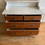 Coiffeuse avec dessus marbre 19ème siècle