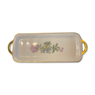 Serving or cake dish in Limoges Porcelain