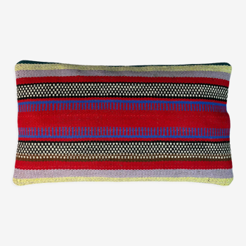 Housse de coussin Kilim vintage turque 30x50cm