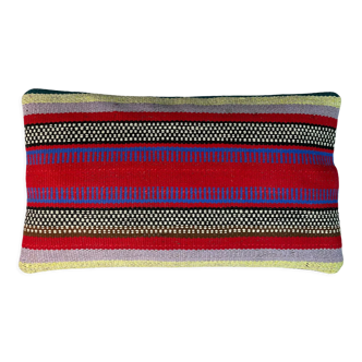 Housse de coussin Kilim vintage turque 30x50cm