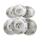 Set of 6 plates Sarreguemines condé model