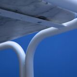 Vintage metal and marble coffee table