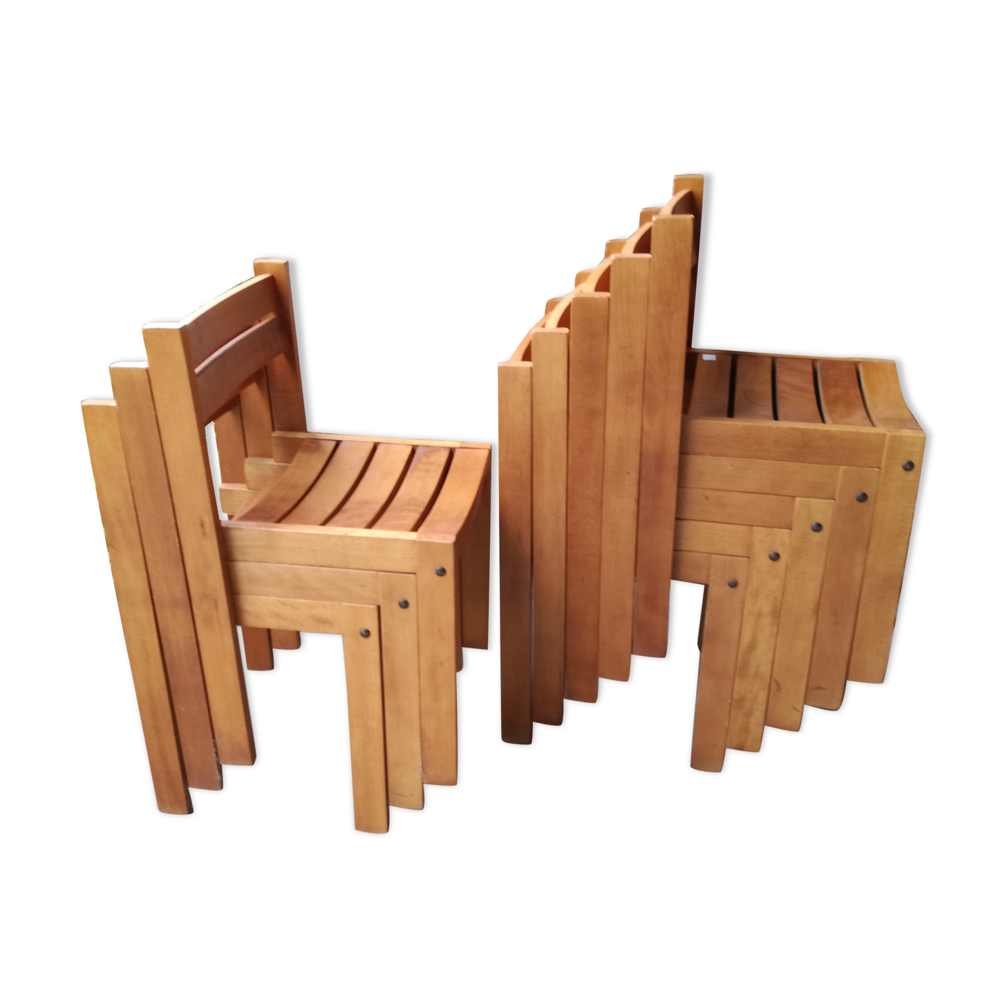 Lot of 8 vintage chairs