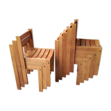 Lot of 8 vintage chairs