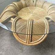 Vivai del sud “flower” rattan coffee table