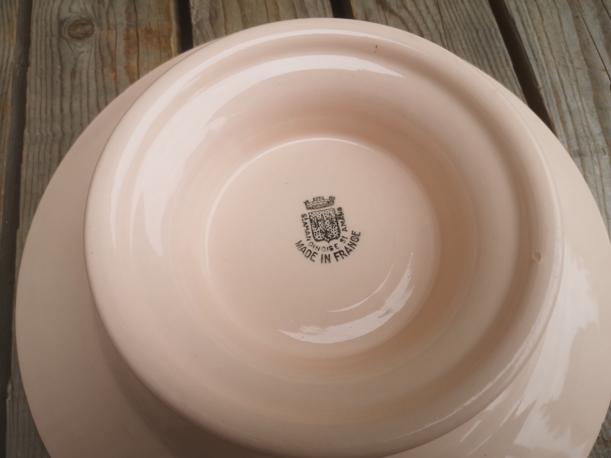 Compotier in Pink Ceramic Saint Amand