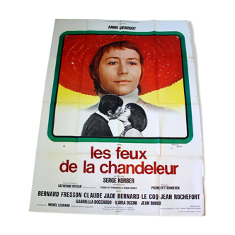 Affiche cinéma originale "Les Feux de la Chandeleur" 1972 Annie Girardot 120x160 cm