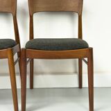 Teak and Wool Dining Chairs from Korup Stolefabrik, 1960s, Set of 4