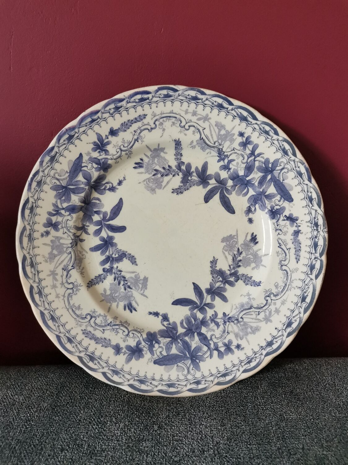 Purple Flora plate