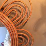 Mirror rattan flower diam 50 cm