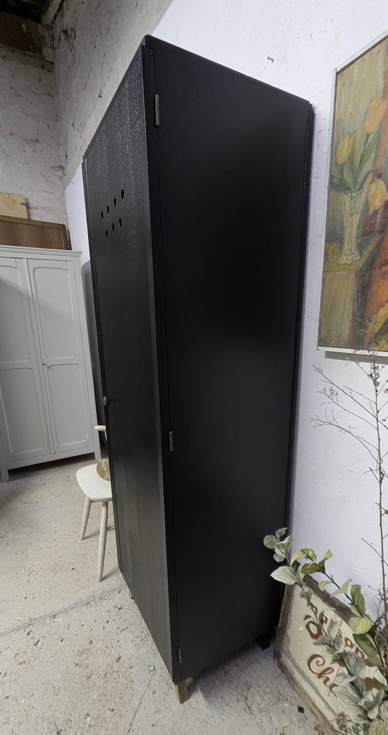 1950s/60s Shabby Chic Vintage Office Linen Cabinet