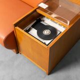 5 seater modular sofa eco-leather 70s vintage modern