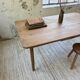 Beech and pine farmhouse table with spindle legs 170 cm