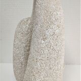 Lamp stone carved design 70s