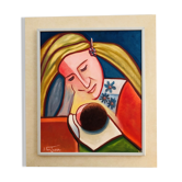 Painting: Oil on panel Maternity by J Fontana