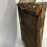 Miroir a pare closes de style Louis XIV en bois et stuc doré XIX siècle