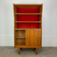 1950s vintage oak bookshelf.