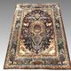 Tapis d'orient persan iran ispahan laine et soie 150x225cm