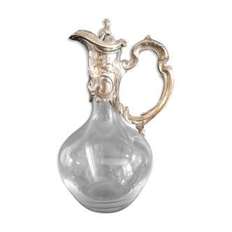 Silver metal ewer "tuileries" ercuis