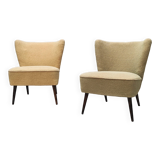 2 mid century cocktail chairs