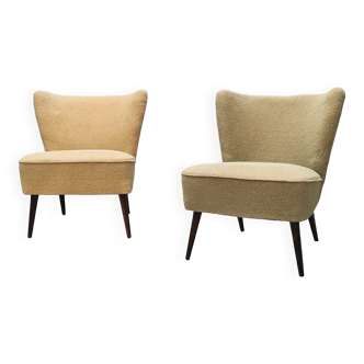 2 fauteuils cocktail mid century