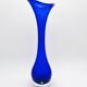 Giant Vase 44cm Bo Borgström Åseda Blue Glass Sweden Label