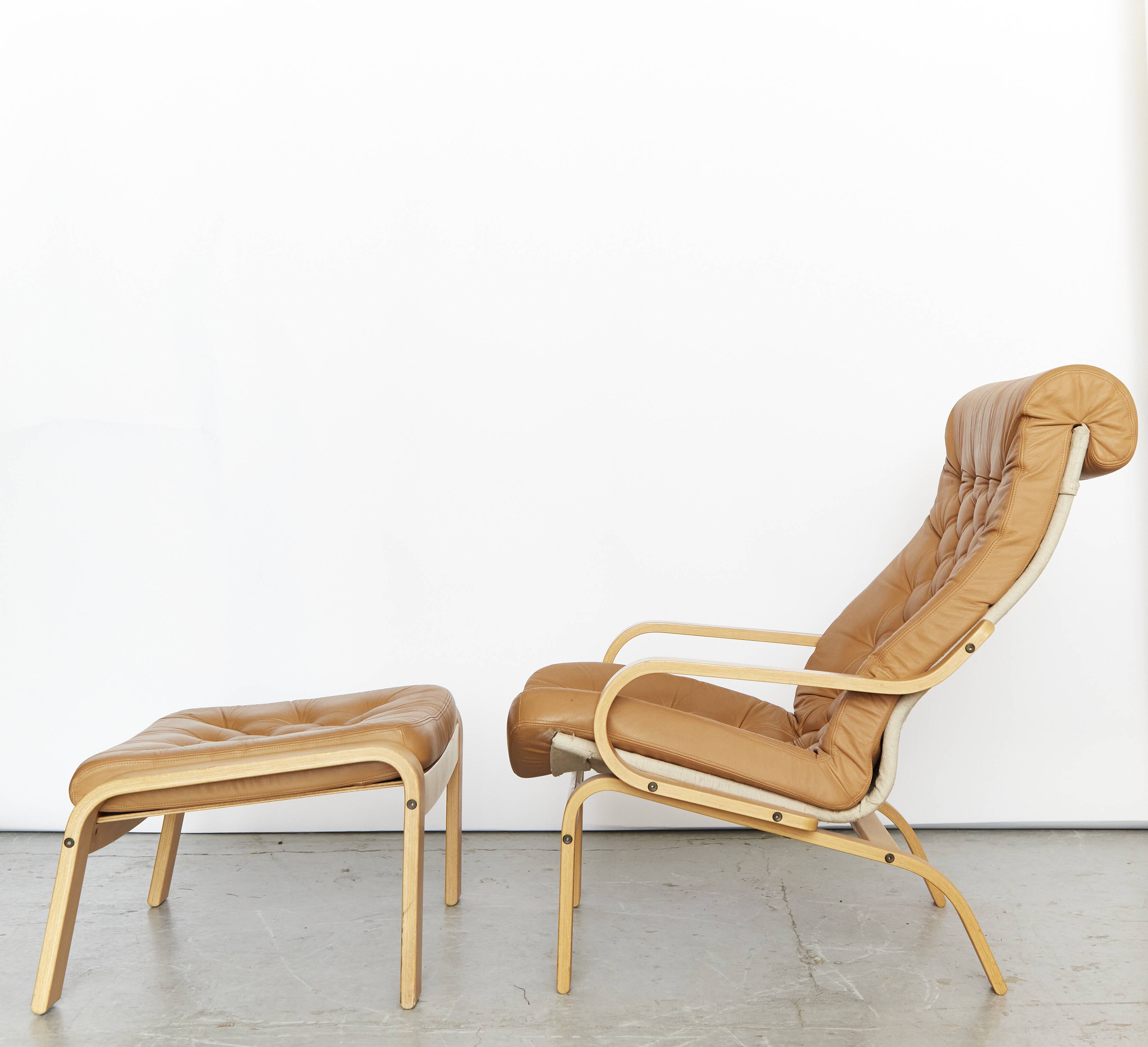 Nobuo Nakamura Armchair and Pouf 'Poem' for IKEA, 1977