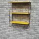 Etagere vintage string  jaune  49x60     ,plateau 48.5x16
