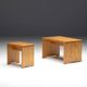 Pine Stool selected by Charlotte Perriand for Méribel, France, 1960s