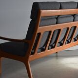 Mid Century Highback Sofa 60s Kvadrat Fabric