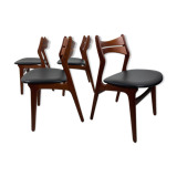 Erik Buch Chairs Set of 4 in Teak Model 130