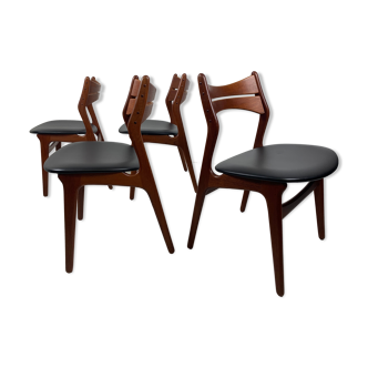 Erik Buch Chairs Set of 4 in Teak Model 130