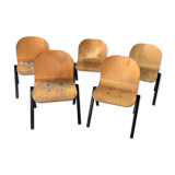 5 chairs design - metal wood