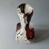 Blown glass bottle vase, Clichy glassworks