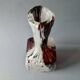 Blown glass bottle vase, Clichy glassworks