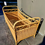 Vintage Rattan Basket – The Bohemian Cocoon for Baby (A