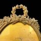 old photo frame, to stand, brass medallion, Louis XVI style, classic chic