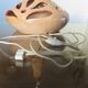 Ceramic lamp foot signed double lighting 50 60 years