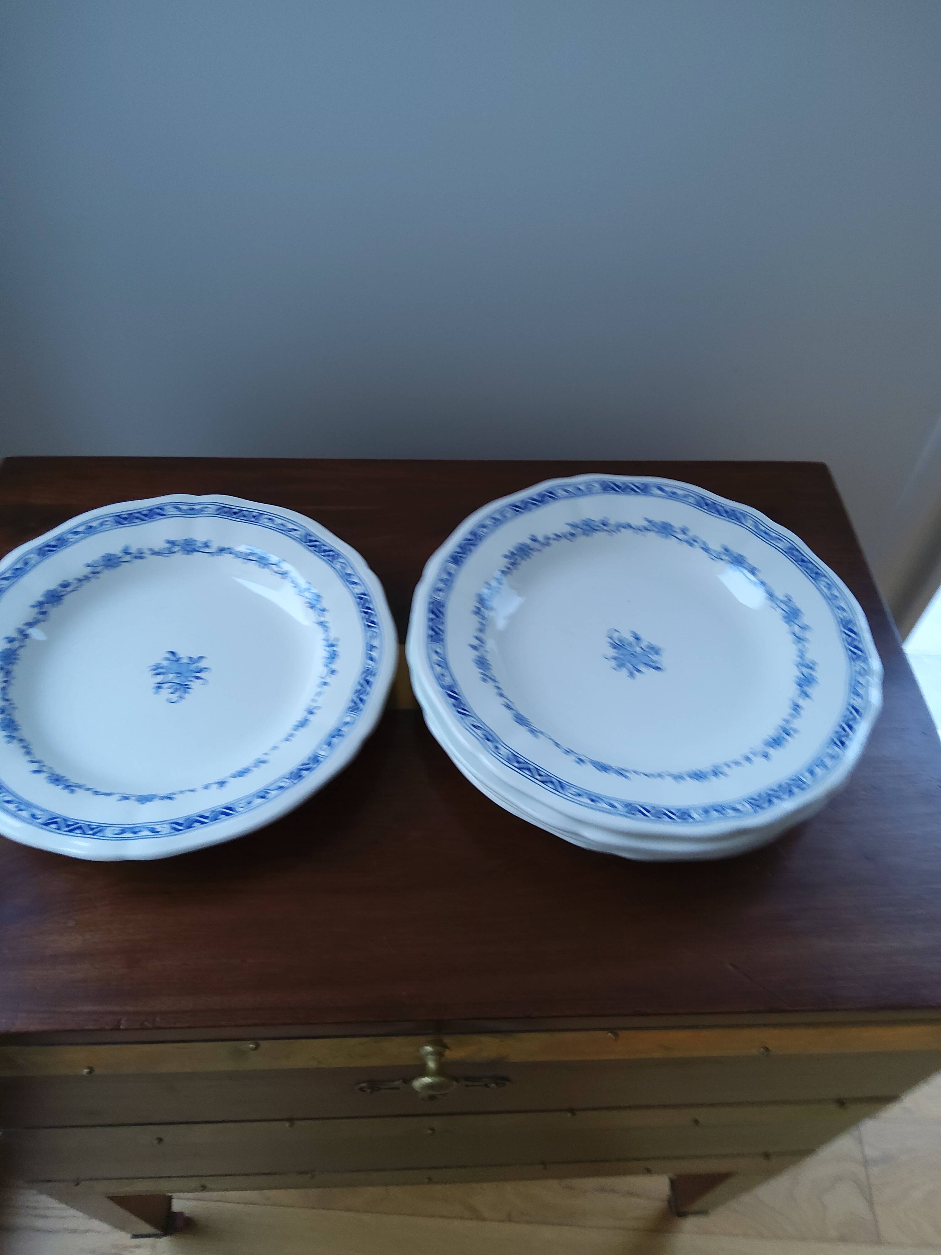 Antique porcelain plates from Gien